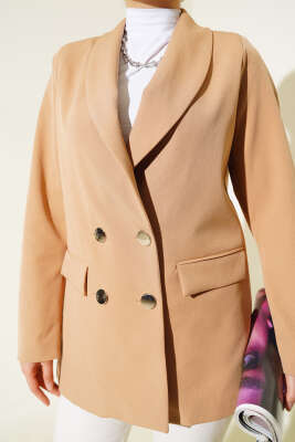 Dört Düğmeli Dabıl Ceket Camel - 500-700 TL Ürünler