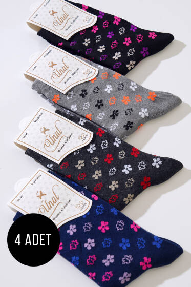 Dörtlü Bayan Soket Çorap Seti Asorti 3 - KADIN ÇORAP