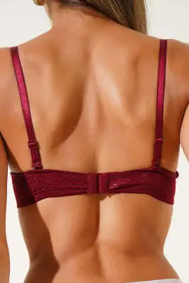 Double Destekli Sütyen Bordo - Destekli / Push Up Sütyen