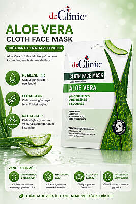 Dr. Clinic Kağıt Maske Aloe Vera - NEW WELL