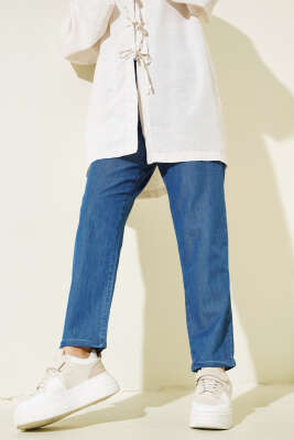 Duble Paça Bel Lastikli Kot Pantolon Kot - 300-500 TL Ürünler