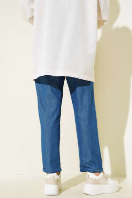 Duble Paça Bel Lastikli Kot Pantolon Kot - 300-500 TL Ürünler