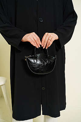 Düğmeli Araboy Salaş Hırka Siyah - Hırka