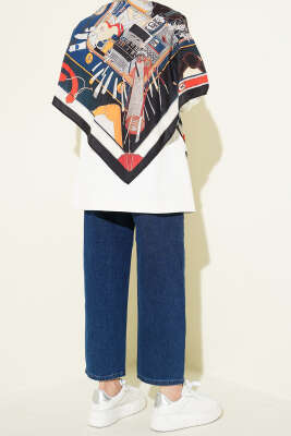 Düğmeli Baggy Pantolon Kot - Pantolon