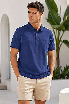 Düğmeli Polo Yaka Erkek T-shirt Parlement - HİT TİME