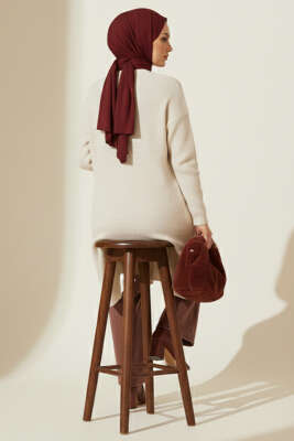 Düşük Kol Detaylı Triko Tunik Taş - Yılın Fırsatı