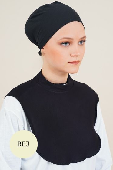 Düz Bej Boyunluk - Black&White