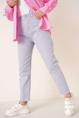 Düz Boyfriend Lila Pantolon - 300-500 TL Ürünler