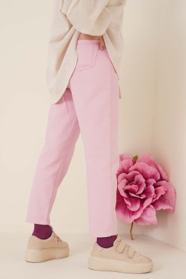 Düz Boyfriend Pembe Pantolon - 300-500 TL Ürünler