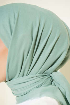 Düz Flamu Cotton Eşarp Mint - Başörtüsü