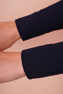 Düz Model Siyah Tesettür Kolluk - Kolluk