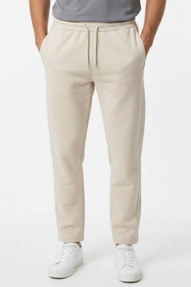 Düz Paça Baskılı Erkek Eşofman Altı Kemik - Erkek Eşofman Alt