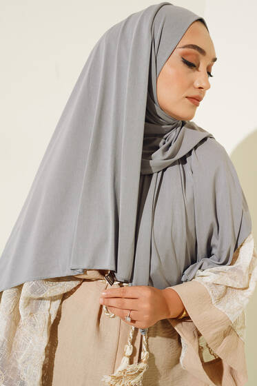 Düz Penye Şal Gri - Düz Şal