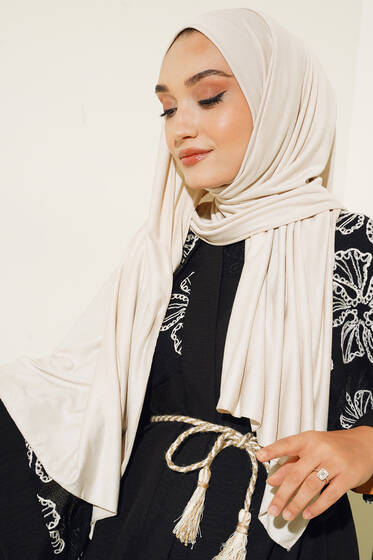 Düz Penye Şal Vanilya - Düz Şal