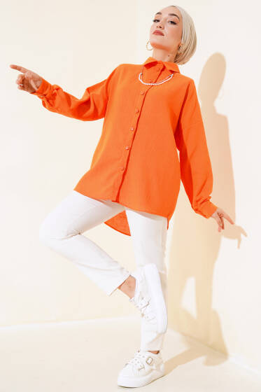 Düz Salaş Gömlek Oranj - Gömlek