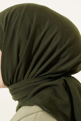 Düz Soft Eşarp Haki - Başörtüsü