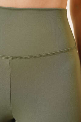 Düz Sporcu Tayt Çağla Yeşili - Kadın Giyim Modelleri