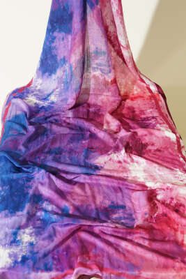 Ebruli Desen Bambu Kraş 3'lü Şal Seti Asorti 1 - Desenli Şal Seti