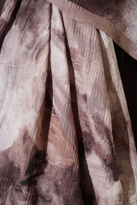 Ebruli Desen Müslin Şal Kum Bej - Başörtüsü