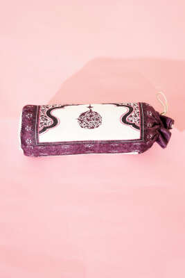 Ebruli Motifli Keseli Seccade Mor - SECCADE