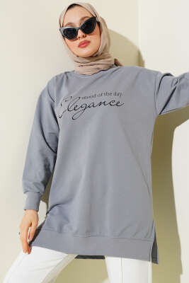 Elegance Baskılı İki İplik Tunik Kayrak Grisi - 100-300 TL Ürünler