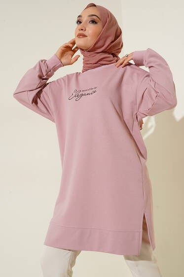 Elegance Serisi Tunik Pudra - Tunik