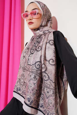 Elegant Motif Soft Şal Bej 
