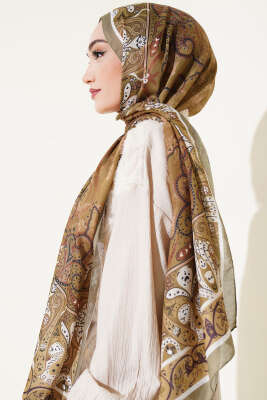 Elegant Motif Soft Şal Nefti - Başörtüsü