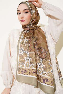Elegant Motif Soft Şal Nefti - Başörtüsü