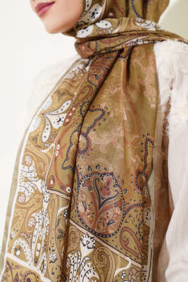 Elegant Motif Soft Şal Nefti - Başörtüsü