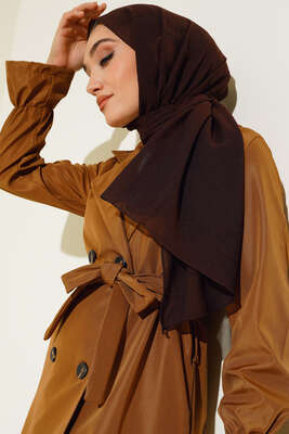 Elegant Serisi Acı Kahve Şal -41