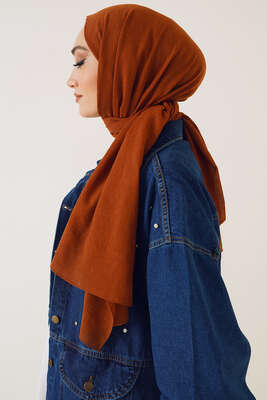 Elegant Serisi Açık Kahve Şal - Başörtüsü