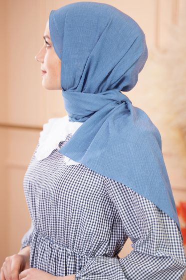 Elegant Serisi İndigo Şal -4 - Black&White