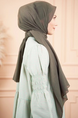 Elegant Serisi Kamuflaj Yeşili Şal -23 - Başörtüsü