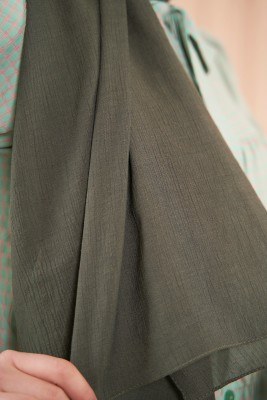 Elegant Serisi Kamuflaj Yeşili Şal -23 - Başörtüsü