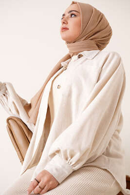 Elegant Serisi Latte Şal -28 - Başörtüsü