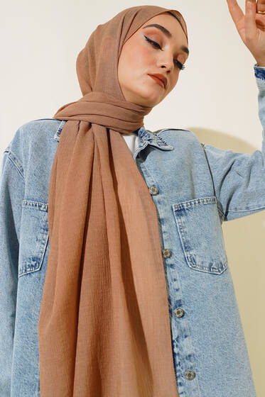 Elegant Serisi Nohut Şal -51 - Düz Şal