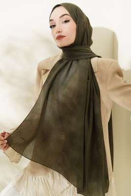Elegant Serisi Nohut Şal Haki - Başörtüsü