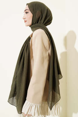 Elegant Serisi Nohut Şal Haki - Başörtüsü