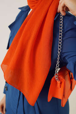 Elegant Serisi Oranj Şal -43 - Başörtüsü