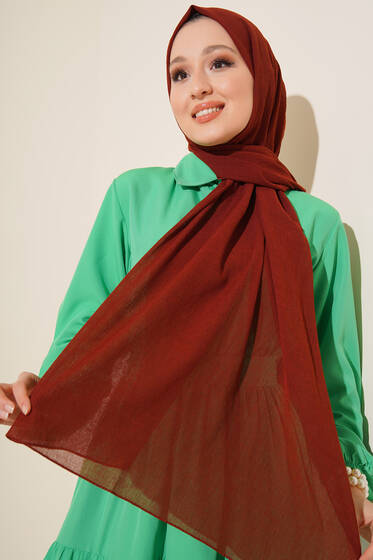 Elegant Serisi Tarçın Şal -35 - Başörtüsü