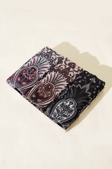 Elora serisi 3'lü Şal Seti Asorti 2 - Desenli Şal Seti