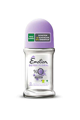 Emotion Detox Floral %0 Alüminyum İçermez Vegan Kadın Roll-on Deodorant 50 ml - ERSAN KOZMETİK