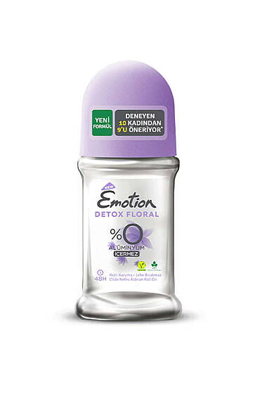 Emotion Detox Floral %0 Alüminyum İçermez Vegan Kadın Roll-on Deodorant 50 ml - CİLT BAKIM&KOZMETİK