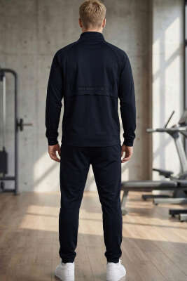 Enjeksiyon Baskı Erkek Eşofman Takımı Lacivert - ERKEK İKİLİ TAKIM