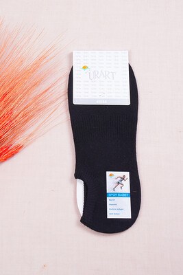 Sportive Men Ballet Socks-Black-URART7881 - Thumbnail