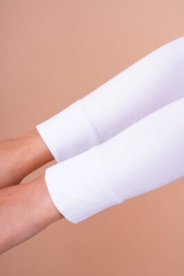 Straight Model Hijab Arm Sleeve - White - TÜRKAN1000 - Thumbnail