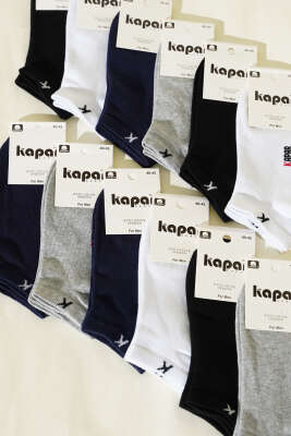 Erkek 12'li Dikişsiz Patik Çorap Asorti 2 - Yılın Fırsatı