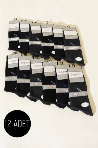 Erkek 12'li Dikişsiz Soket Çorap Asorti 1 - ERKEK ÇORAP