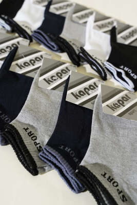 Erkek 12'li Patik Çorap Asorti 1 - ERKEK ÇORAP